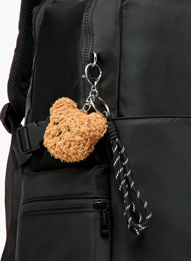 ميسي حقيبة ظهر صلبة بأشرطة كتف قابلة للتعديل وإغلاق بسحاب