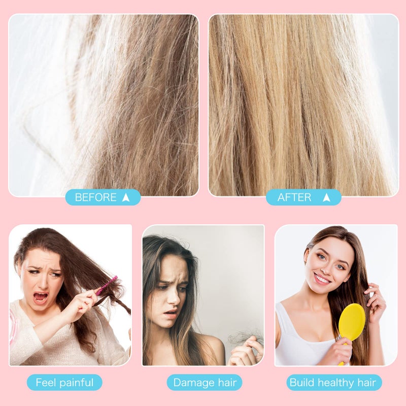 Yoande 24 Pcs Mini Brush Little Travel Mini Wet Hair Brush for Girls Detangling Soft Bristles Wet Hair for Kids Most Hair Types Smoothing with Ease Knots (Bright Colors) - Image 5