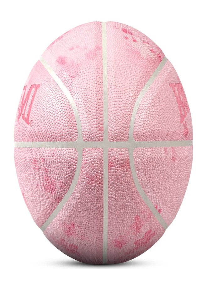Kuangmi Pink Series Basketball, Girls Pink Basketball Size 6 Women's, Colorful Street Ball,Indoor & Outdoor for Women, Girl, Youth(Sakura) - Image 3