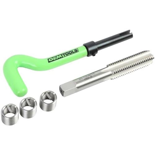 OEMTOOLS 25610 1/2 Inch Fix-A-Thread Repair Kit for Automotive Spark Plug Thread Repair, Durable Stainless Steel Inserts, Professional Thread Repair System - Image 1
