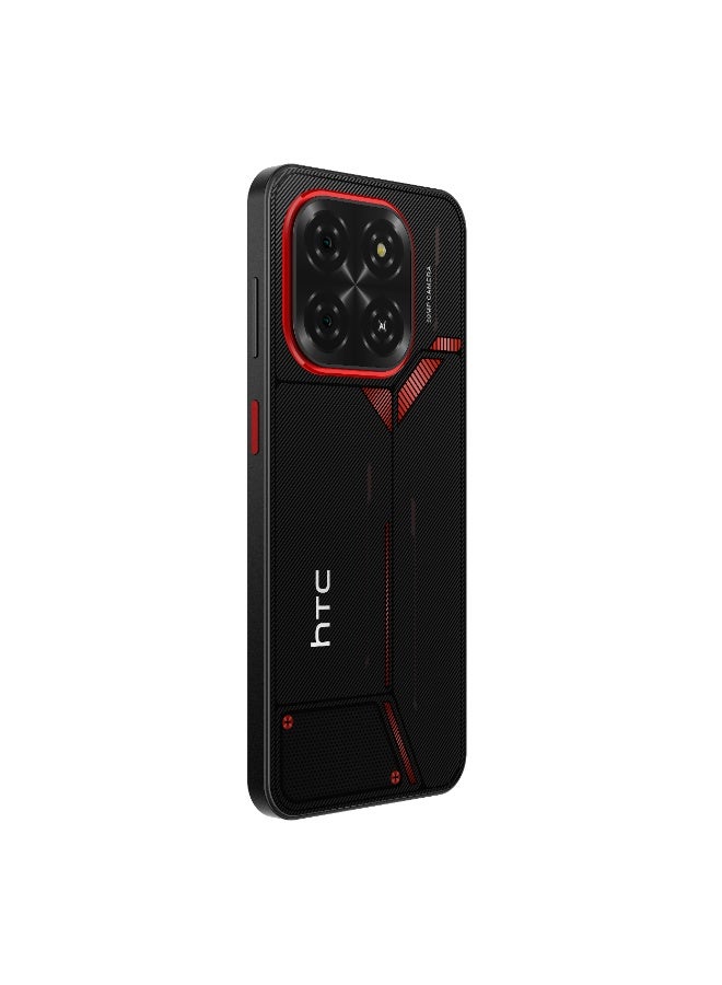 HTC Wildfire E7 Elite 5G Dual SIM Smartphone, 256GB Storage, 6+12GB RAM, 6.78-inch UHD+ Display, Black with Neck Hanging Wireless Headset - KSA Version - Image 5