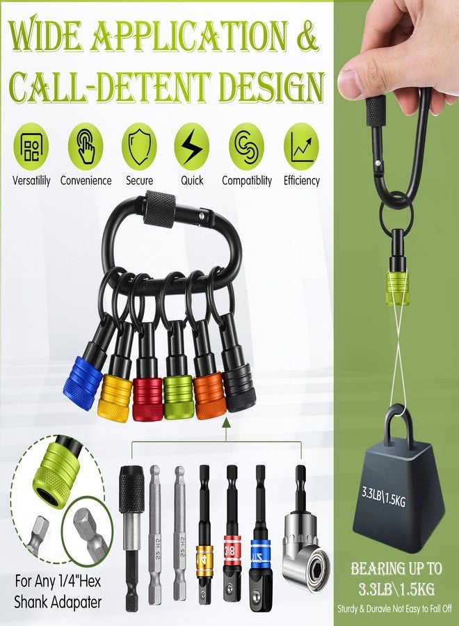 Threlaco ثريلاكو، 24 قطعة حاملة رؤوس مفكات براغي، 3 قطع بمقبس 1/4 بوصة، 3/8 بوصة، 1/2 بوصة، مفكات براغي سداسية محمولة، محولات وأقفال، أدوات لتحسين الأدوات، هدايا للرجال والعمال (متعددة الألوان) - Image 4