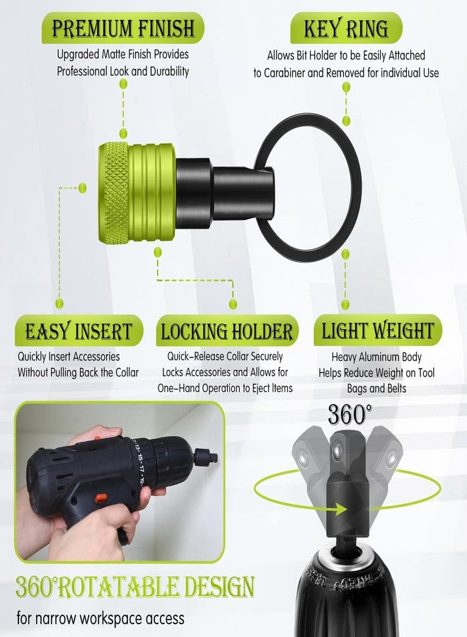 Threlaco ثريلاكو، 24 قطعة حاملة رؤوس مفكات براغي، 3 قطع بمقبس 1/4 بوصة، 3/8 بوصة، 1/2 بوصة، مفكات براغي سداسية محمولة، محولات وأقفال، أدوات لتحسين الأدوات، هدايا للرجال والعمال (متعددة الألوان) - Image 3