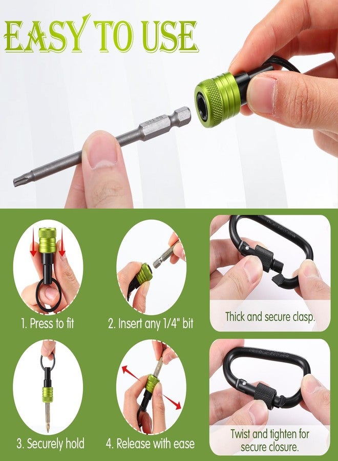 Threlaco ثريلاكو، 24 قطعة حاملة رؤوس مفكات براغي، 3 قطع بمقبس 1/4 بوصة، 3/8 بوصة، 1/2 بوصة، مفكات براغي سداسية محمولة، محولات وأقفال، أدوات لتحسين الأدوات، هدايا للرجال والعمال (متعددة الألوان) - Image 5