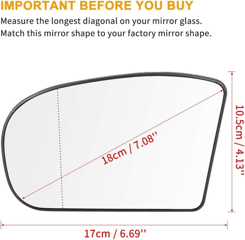 Wivplex Heated Side Mirror Glass for Mercedes-Benz C230 - Image 2