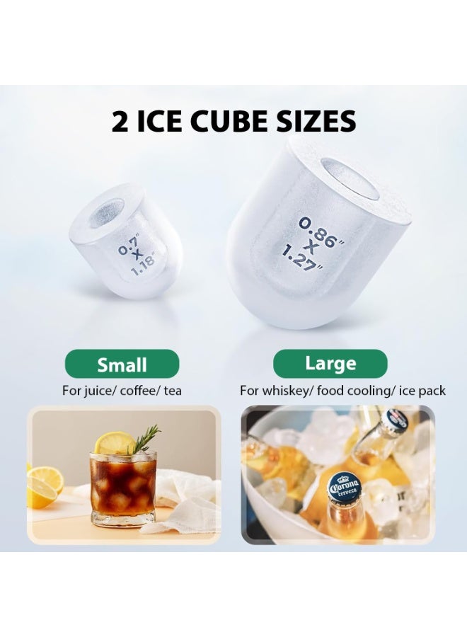 Ice Maker Countertop , Self-Cleaning Ice Maker with Scoop and Basket, 12KG/24H,9 Cubes in 8 Mins,Portable Small Ice Machine with Scoop and Basket for Home Kitchen Office Bar Party - Image 4