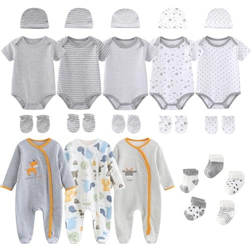 Ruliby New Born Clothes Cotton Layette Gift Outfit Set Unisex Baby Clothing and Accessories 03 Months - Image 1