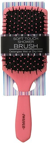 Swissco Soft Touch Paddle Shower Brush Colors May Vary