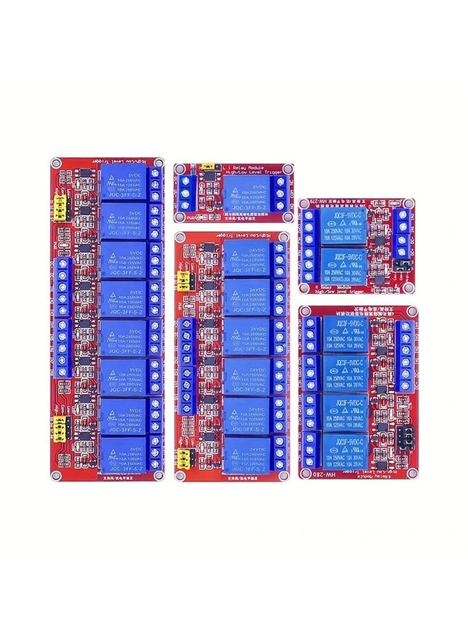 5V 4 Channel Relay Module Optocoupler Isolation High Low Level Trigger Microcontroller Compatible - Image 1