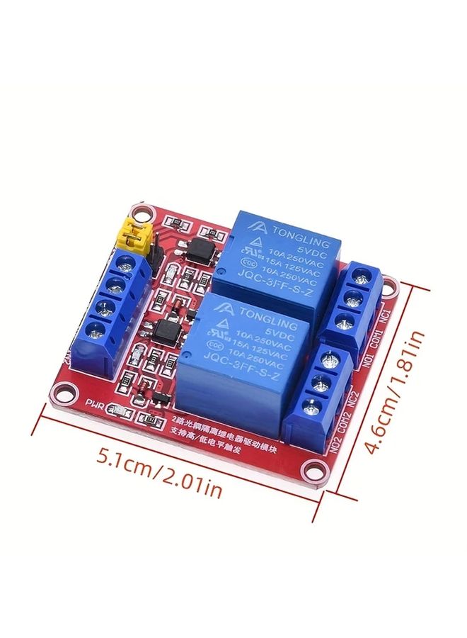 5V 4 Channel Relay Module Optocoupler Isolation High Low Level Trigger Microcontroller Compatible - Image 4