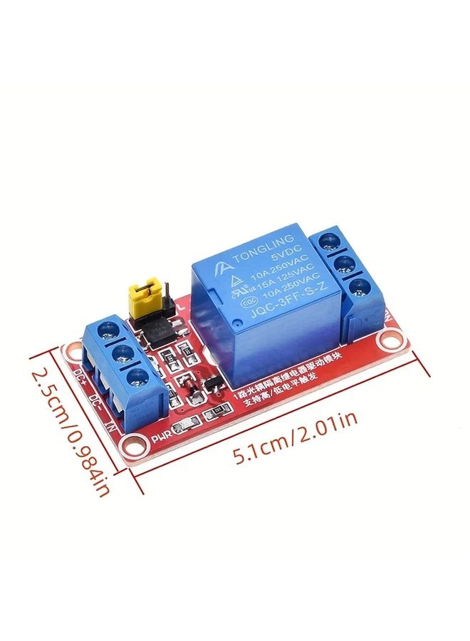 5V 4 Channel Relay Module Optocoupler Isolation High Low Level Trigger Microcontroller Compatible - Image 3