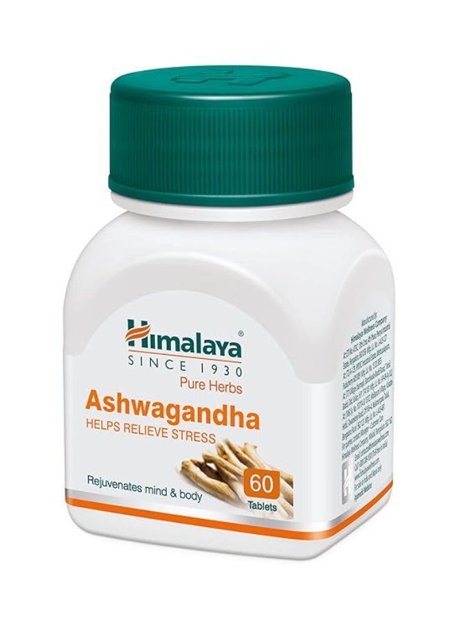 Himalaya Ashwagandha General Wellness Tablets | Stress Relief | Rejuvenates Mind & Body - 60 Tablets - Image 3