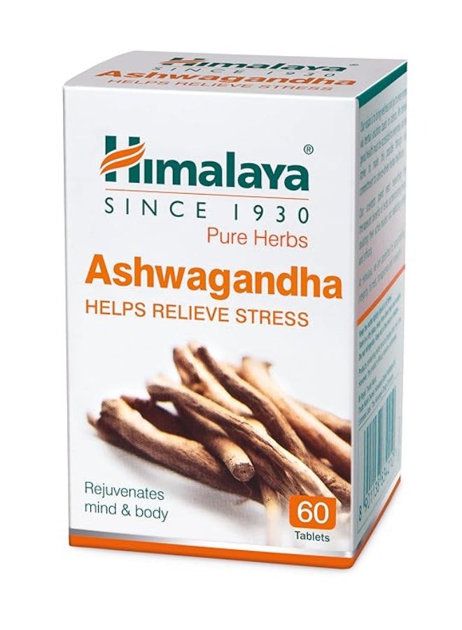 Himalaya Ashwagandha General Wellness Tablets | Stress Relief | Rejuvenates Mind & Body - 60 Tablets - Image 2