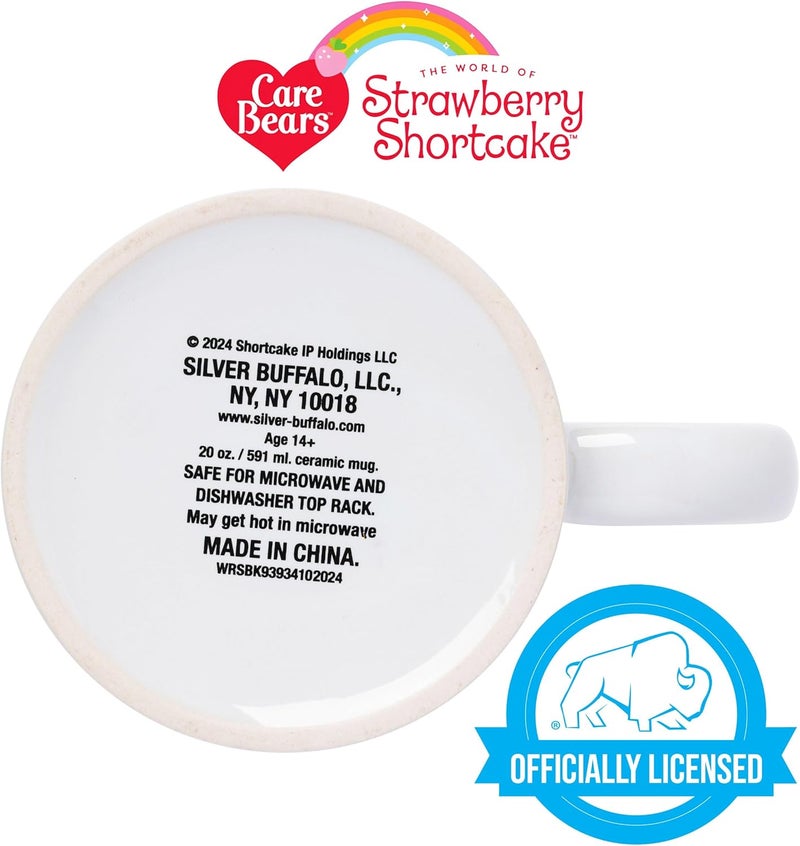 Silver Buffalo Strawberry Shortcake Vintage Berry Nice Day 20oz Ceramic Mug - Image 4