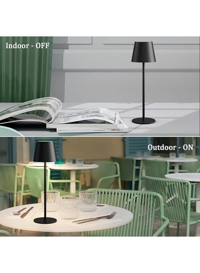 LED Cordless Table Lamp, Rechargeable Desk Lamp,3 Color Stepless Dimming Up, for Restaurant, Bedroom, Outdoor Camping, Coffee Shop, Night Light - Image 5