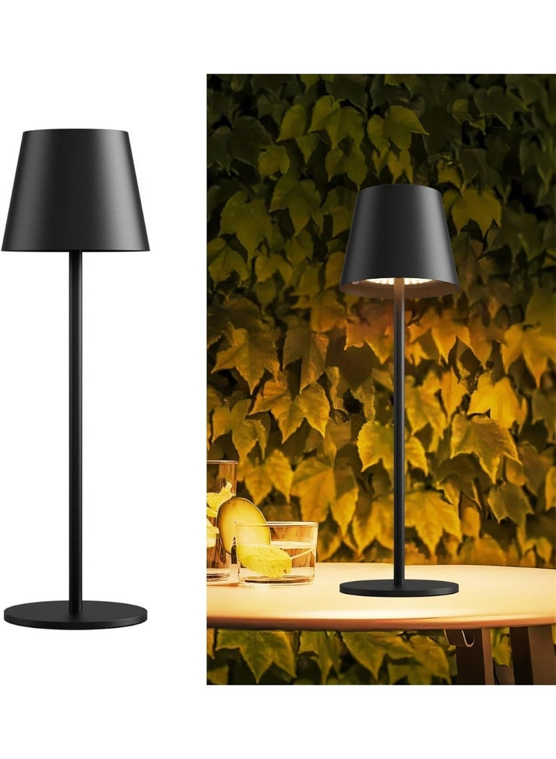 LED Cordless Table Lamp, Rechargeable Desk Lamp,3 Color Stepless Dimming Up, for Restaurant, Bedroom, Outdoor Camping, Coffee Shop, Night Light - Image 2
