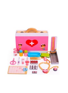 UKR Wooden Doctor Medical Kit | Role Play Toy Set for Kids | Educational Pretend Play Medical Accessories | Fun Doctor Set for Toddlers | Interactive Healthcare Playset for Boys & Girls | Early Learning Toy for Imaginative Play - pzsku/Z790FD4798B3BBAEF24E0Z/45/_/1727072916/0ff81300-be81-4642-ab7d-b67c229cc7f9