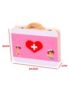 UKR Wooden Doctor Medical Kit | Role Play Toy Set for Kids | Educational Pretend Play Medical Accessories | Fun Doctor Set for Toddlers | Interactive Healthcare Playset for Boys & Girls | Early Learning Toy for Imaginative Play - pzsku/Z790FD4798B3BBAEF24E0Z/45/_/1727072919/b6c6b135-1c11-4faa-903d-13e247e8d8db