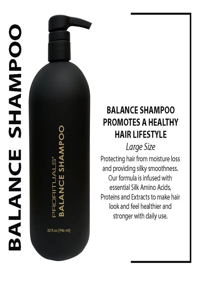 Prorituals Balance Shampoo for Hair Growth - Shampoo for Hair Loss and Thinning Hairs, Natural Hair-Thickening for Women & Men, Vegan, Sulfate Free, Coconut & Vitamin E, 32 fl oz - Image 2