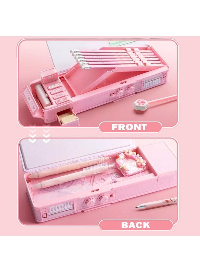 FunBlast Pencil Box for Girls - Password Lock Pencil Case, Multi-Layer Pencil Box for School Girls, Geometry Box, Stationary Organizer Case for Kids, Aesthetic Pencil Case Return Gift for Kids - Image 4