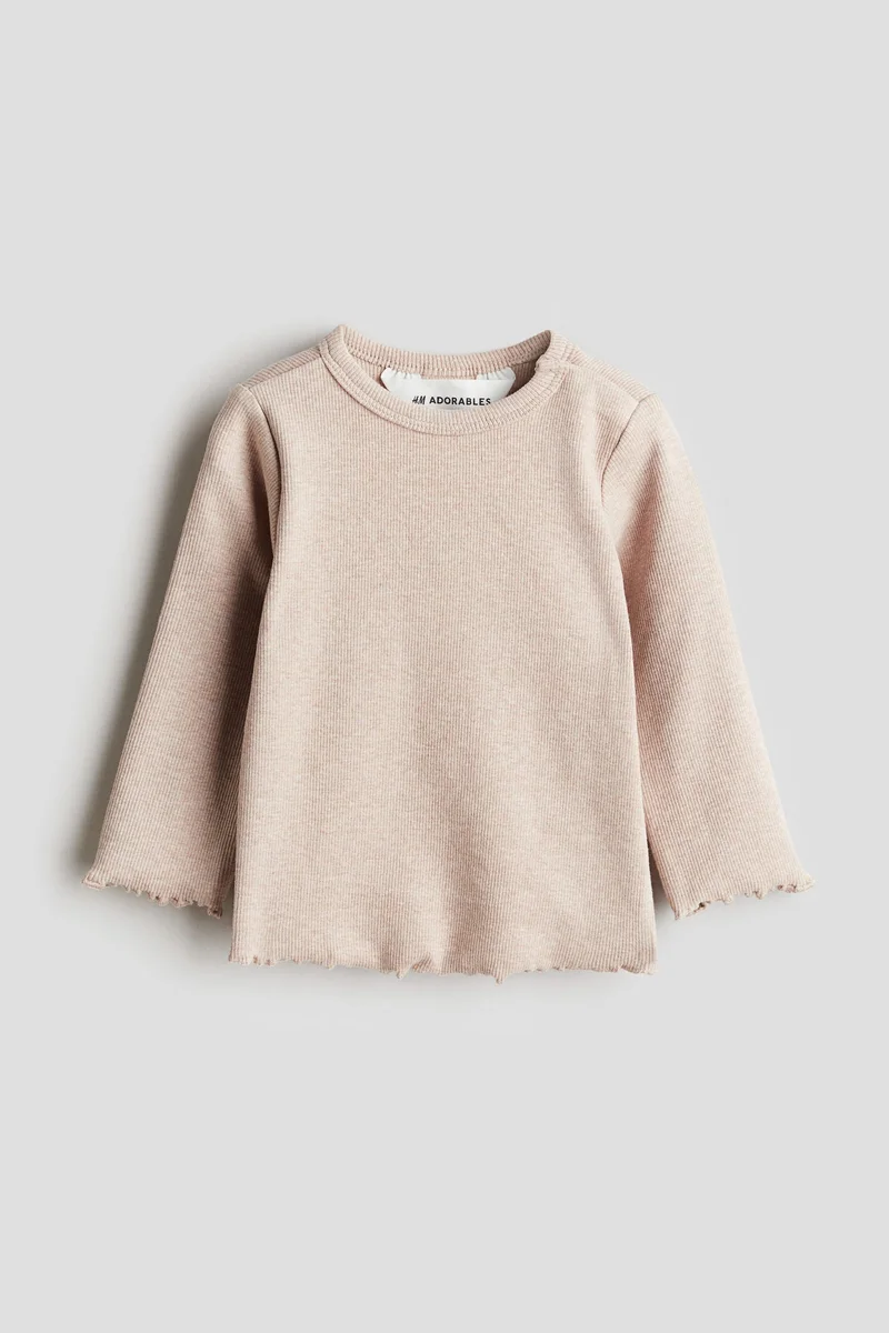H&M Ribbed cotton top