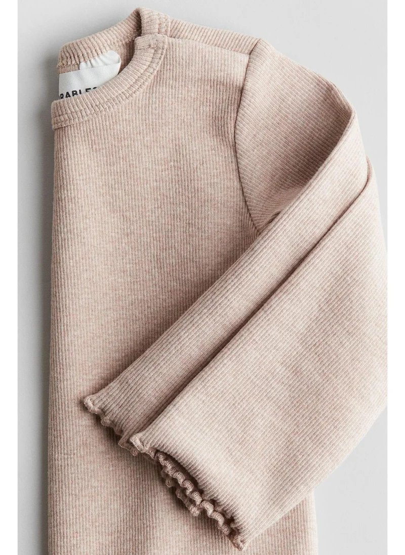 H&M Ribbed cotton top