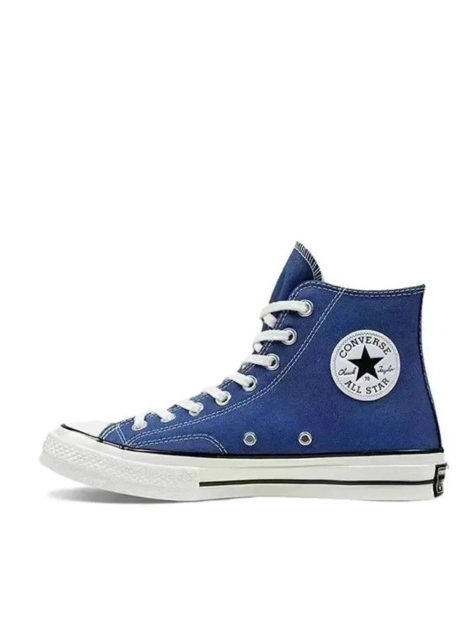 Converse Chuck Taylor All-Star High-Top Canvas Sneakers - Navy Blue Retro Casual Shoes for Men & Women 38SIZE