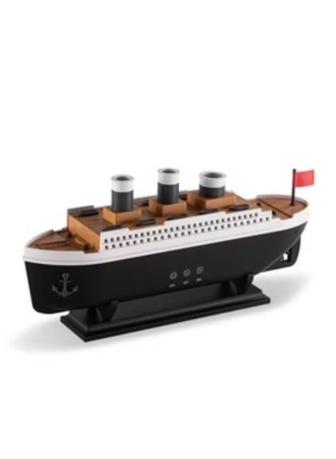 ELTRAZONE Titanic Ship Model Essential Oil Diffuser & Cool Mist Humidifier – 250ml Vintage Ship Design Aroma Diffuser, Ultrasonic Air Humidifier, Decorative Home & Office Room Mist Maker - Image 1