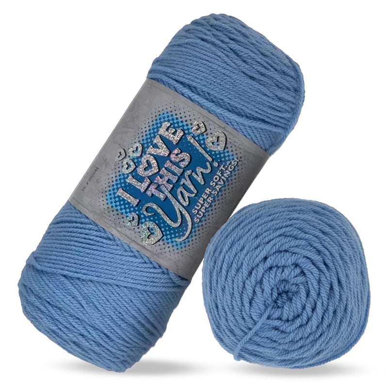 Hobby Lobby Medium Blue I Love This Yarn 355 Yards - Image 3