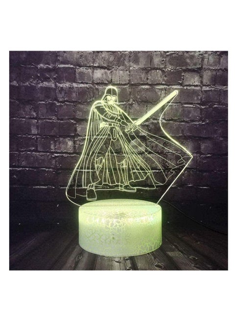 3D Illusion Lamp LED Night Light Visual Star Wars Cartoon The Dark K Sword 16 Color Smart Sensor Touch and Remtoe Change Thanksgiving Day