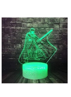 althiqahkey 3D Illusion Lamp LED Night Light Visual Star Wars Cartoon The Dark K Sword 16 Color Smart Sensor Touch and Remtoe Change Thanksgiving Day  - Image 3