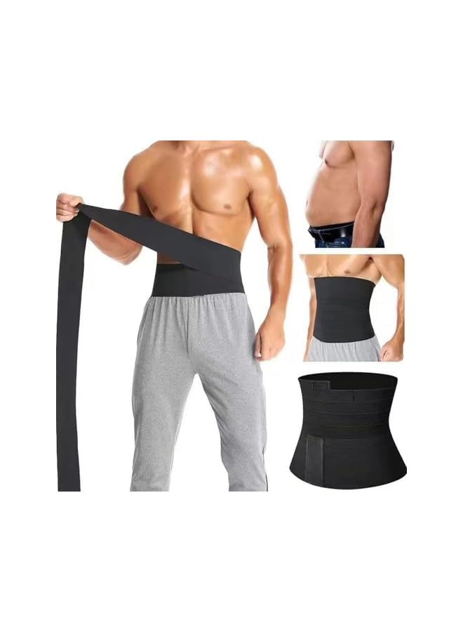 S-TOP Waist Trainer - Tummy Wrap Waist Trainer,Trimmer Tummy Cincher Body Shaper for Slimming Fitness Women Men Sport Yoga Gym Workout - Image 3