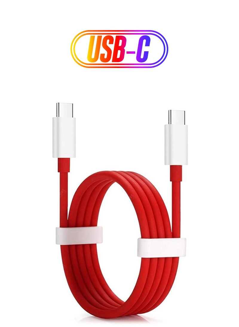 CATANES 1 Pack Of OnePlus Type C To Type C Cable Red - Image 1