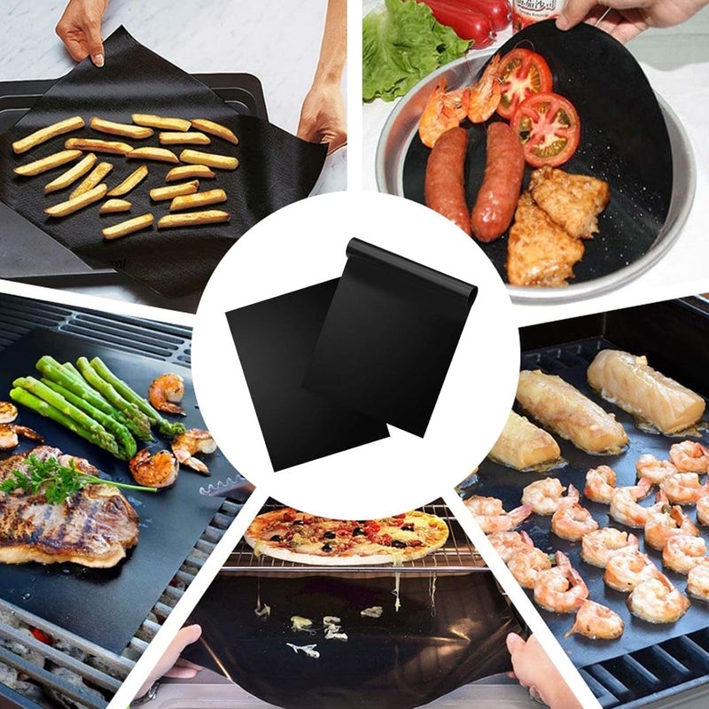 VIPREKHO VIPREKHO Oven Liners for Bottom of Oven 2 Pack Resuable Large Thick Heavy Duty Teflon Oven Mat Set Non Stick Oven Mats for Bottom of Electric Microwave Stove Grill Pack of 1  - Image 5