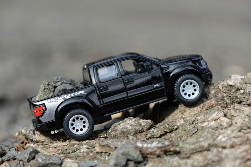 Kinsmart كي إن إس مارت 2013 فورد F-150 SVT رابتور سوبر كرو أحمر 1:46 مقياس 5 بوصة نموذج شاحنة معدنية مصبوبة للعب - Image 3
