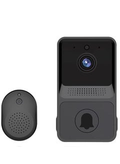 Wireless Video Doorbell Camera, Smart Doorbell with Chime, Night Vision, Wi-Fi Doorbell Kit with HD Video, Cloud Storage, 2.4G Wi-Fi (Black) - pzsku/Z79108E5D479660B30B29Z/45/_/1696686782/132e76ac-7ce9-4988-948d-a42bf8e5e57a