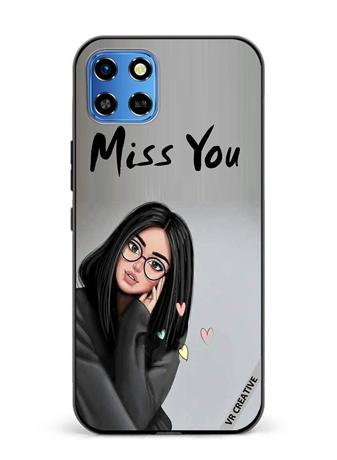 VR CREATIVE Protective Case Cover For Infinix Smart 6 HD Girl Miss You Design Multicolour - Image 1