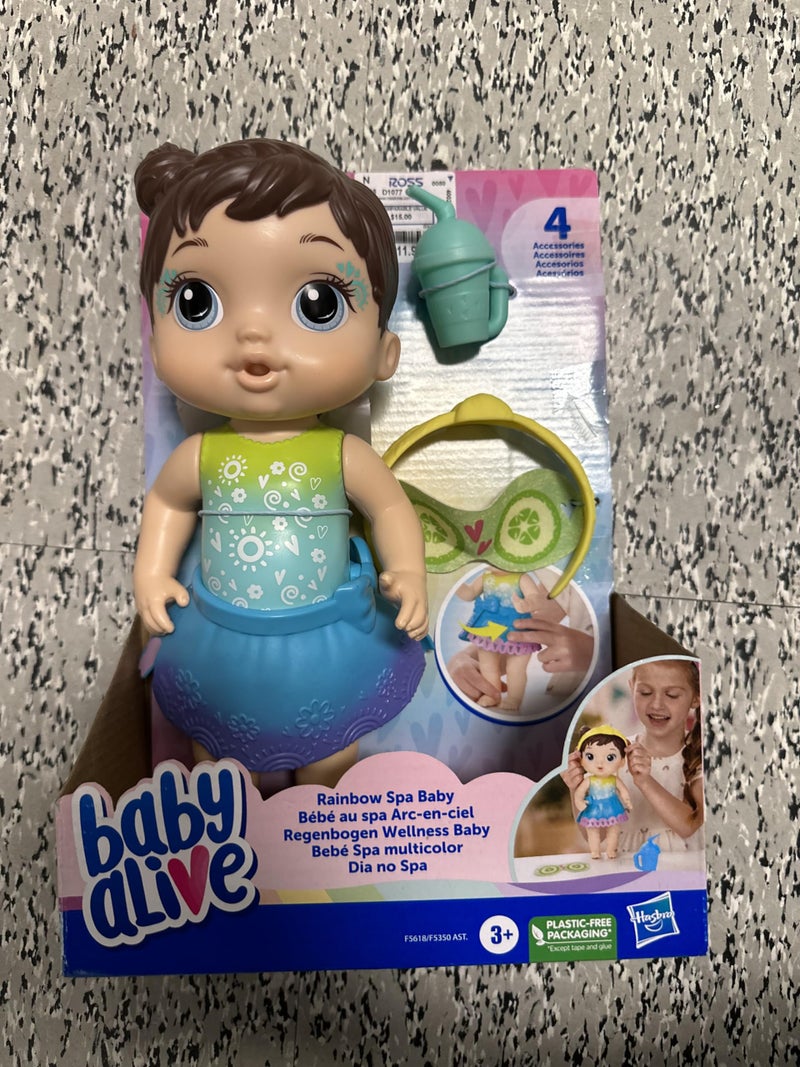 Baby Alive Rainbow Spa (Brown Hair) - Image 1