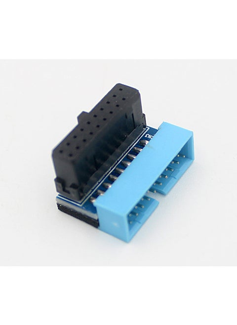 اللوحة الأم للكمبيوتر المكتبي Usb3.019p20p مقعد دبوس رأسي قابل للدوران 90 درجة، حزام أسلاك للرأس - اللون: PH19A-أسود وأزرق