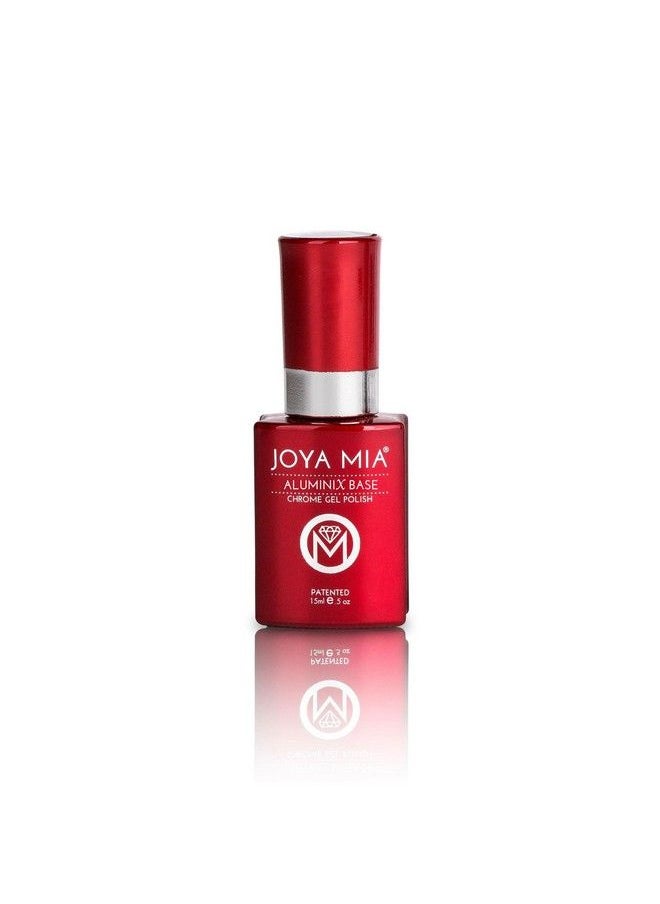JOYA MIA - Silver Base Chrome Nail Effect Aluminix Super Shiny Silver Base Use Without Silver Base To Get Jelly Nail Effect Long Lasting Easily Soak Off 15Ml - Image 1
