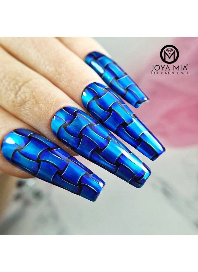 JOYA MIA - Silver Base Chrome Nail Effect Aluminix Super Shiny Silver Base Use Without Silver Base To Get Jelly Nail Effect Long Lasting Easily Soak Off 15Ml - Image 1