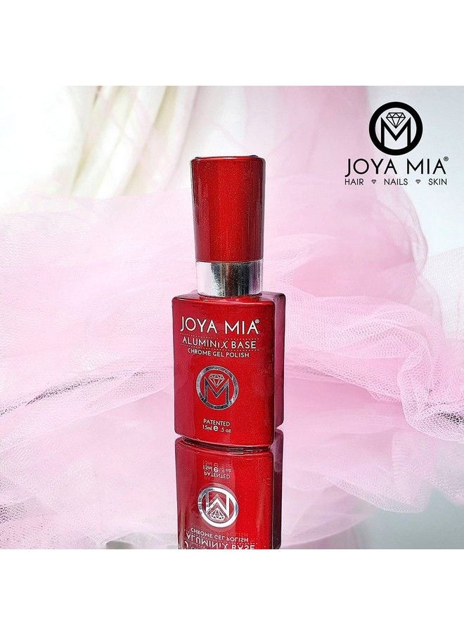 JOYA MIA - Silver Base Chrome Nail Effect Aluminix Super Shiny Silver Base Use Without Silver Base To Get Jelly Nail Effect Long Lasting Easily Soak Off 15Ml - Image 1
