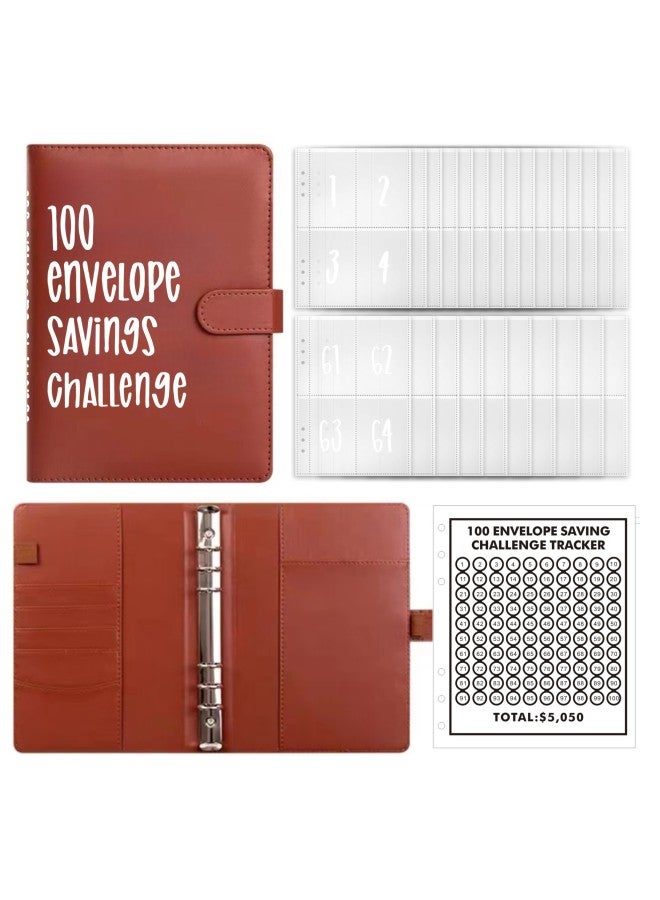 Monroe Envelopechallenge Loose-leaf Book Couple Challenge Event Cash Envelope Budget Planning Notebook - Image 1
