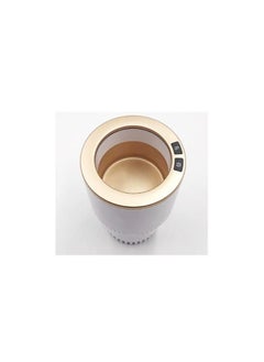 REBENUO Car Cup Holder with Drink Cooler Smart Cup Warmer 2-in-1 Car Tumbler Holder (White)  - Image 3