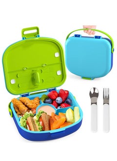 Momore Baby Leak Proof Bento Lunch Box With Handle, Blue  - Image 1
