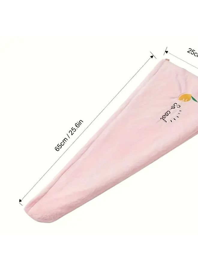 Women Purple Microfiber Quick Dry Hair Towel Soft Fruit Design - Image 4