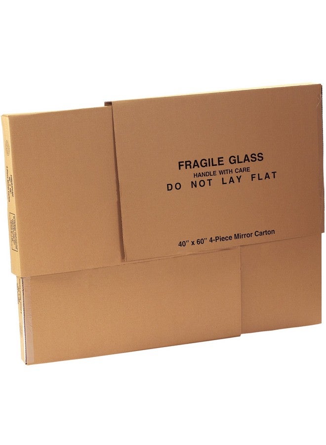 Aviditi Mirror Moving Boxes 4 Piece Box 40 X 60 X 3 1/2 1 Piece Of 40 X 60 4/Bundle 60 Width 3.5 Height 40 Length Kraft (1 Set Of 4 Pieces) - Image 1