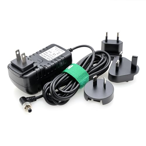 HangTon 12V Locking DC Power Adapter Right Angle for Blackmagic Video Assist Monitor Studio Camera 6K 4K Plus G2, Atomos Ninja V, Hollyland Mars 400s, SmallHD 702 Video Wireless Transmission - Image 1