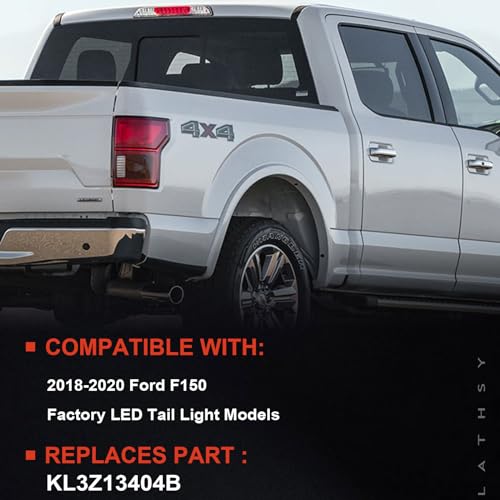 Lathsy LED Tail Light Compatible With Ford F150 F-150 2018 2019 2020 W/Blind Spot Right Passenger Side Taillights Taillamps Brakelights Replace Part Number:KL3Z13404B - Image 2