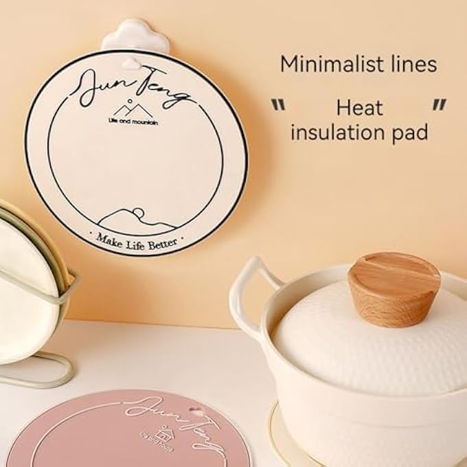 rayihni Silicone Trivet Mats Set  3 Pack 7 Inch Silicone Pot Holders Hot Pads NonSlip Heat Resistant Pads Ideal For Kitchen Use With Hot Pots Pans Dishes MultiUse Table Protectors Wd08A - Image 3
